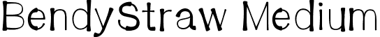 BendyStraw Medium font | BendyStraw.ttf