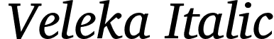 Veleka Italic font | Veleka-Italic.otf