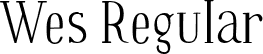 Wes Regular font | Wes.otf