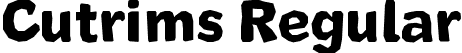 Cutrims Regular font | Cutrims Regular.otf