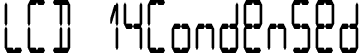 LCD 14Condensed font | LCD14Condensed.otf