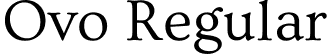 Ovo Regular font | Ovo-Regular.ttf