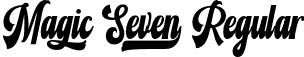 Magic Seven Regular font | Magic Seven.otf