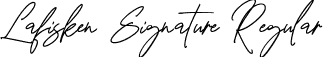 Lafisken Signature Regular font | Lafisken Signature.ttf