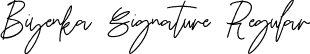 Biyenka Signature Regular font | Biyenka Signature.otf