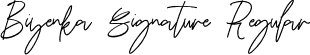 Biyenka Signature Regular font | Biyenka Signature.ttf