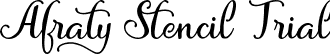 Afraty Stencil Trial font | Afraty Stencil Trial.ttf