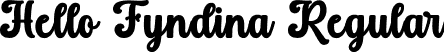 Hello Fyndina Regular font | Hello Fyndina.otf