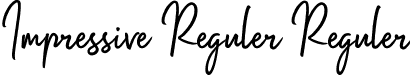 Impressive Reguler Reguler font | Impressive-Regular.otf