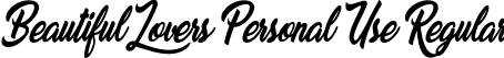 Beautiful Lovers Personal Use Regular font | Beautiful Lovers Personal Use.ttf