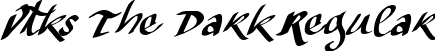 Vtks The Dark Regular font | VtksTheDark-Regular.ttf