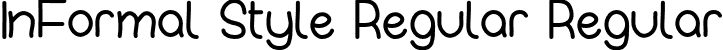 InFormal Style Regular Regular font | InFormal_Style_Regular.otf