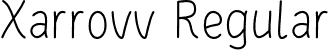 Xarrovv Regular font | Xarrovv.otf