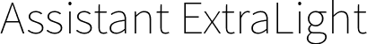 Assistant ExtraLight font | Assistant-ExtraLight.ttf