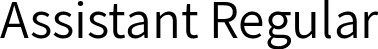 Assistant Regular font | Assistant-Regular.ttf