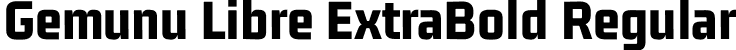 Gemunu Libre ExtraBold Regular font | GemunuLibre-ExtraBold.otf