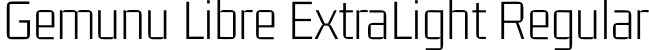 Gemunu Libre ExtraLight Regular font | GemunuLibre-ExtraLight.otf