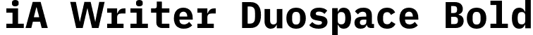 iA Writer Duospace Bold font | iAWriterDuospace-Bold.otf