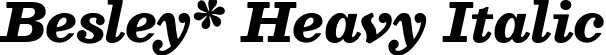 Besley* Heavy Italic font | Besley-HeavyItalic.ttf