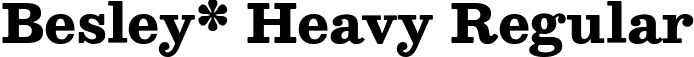 Besley* Heavy Regular font | Besley-Heavy.ttf