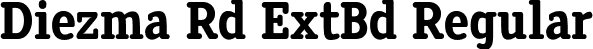 Diezma Rd ExtBd Regular font | Diezma-ExtraBold.otf