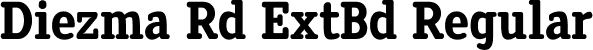 Diezma Rd ExtBd Regular font | Diezma-ExtraBold.ttf