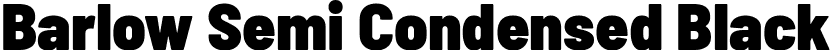 Barlow Semi Condensed Black font | BarlowSemiCondensed-Black.ttf