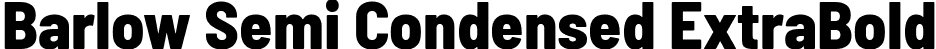 Barlow Semi Condensed ExtraBold font | BarlowSemiCondensed-ExtraBold.ttf