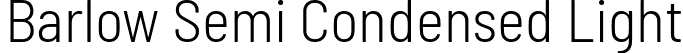 Barlow Semi Condensed Light font | BarlowSemiCondensed-Light.ttf