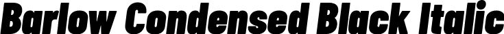 Barlow Condensed Black Italic font | BarlowCondensed-BlackItalic.ttf