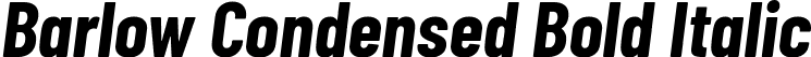 Barlow Condensed Bold Italic font | BarlowCondensed-BoldItalic.ttf