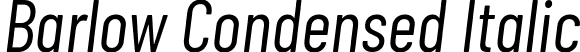 Barlow Condensed Italic font | BarlowCondensed-Italic.ttf
