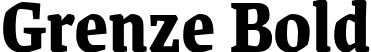 Grenze Bold font | Grenze-Bold.ttf