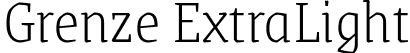 Grenze ExtraLight font | Grenze-ExtraLight.ttf