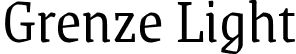 Grenze Light font | Grenze-Light.ttf