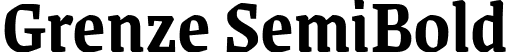 Grenze SemiBold font | Grenze-SemiBold.ttf