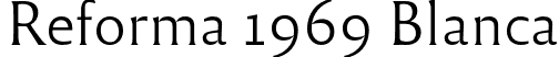 Reforma 1969 Blanca font | Reforma1969-Blanca.otf