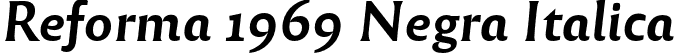 Reforma 1969 Negra Italica font | Reforma1969-NegraItalica.otf