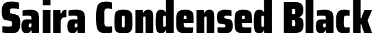 Saira Condensed Black font | SairaCondensed-Black.ttf
