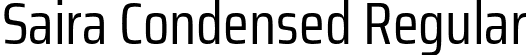 Saira Condensed Regular font | SairaCondensed-Regular.ttf