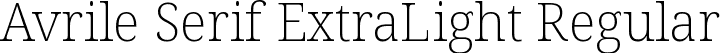 Avrile Serif ExtraLight Regular font | AvrileSerif-ExtraLight.ttf