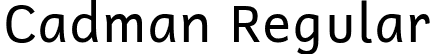 Cadman Regular font | Cadman_Roman.otf