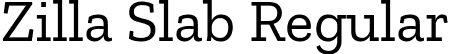 Zilla Slab Regular font | ZillaSlab-Regular.ttf