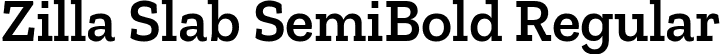 Zilla Slab SemiBold Regular font | ZillaSlab-SemiBold.ttf