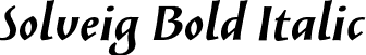 Solveig Bold Italic font | SolveigBold-Italic.otf