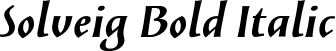 Solveig Bold Italic font | SolveigBold-Italic.ttf