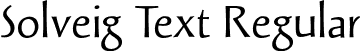 Solveig Text Regular font | SolveigText.otf