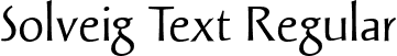 Solveig Text Regular font | SolveigText.ttf