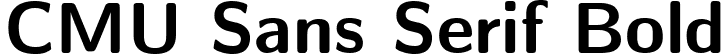 CMU Sans Serif Bold font | cmunsx.ttf