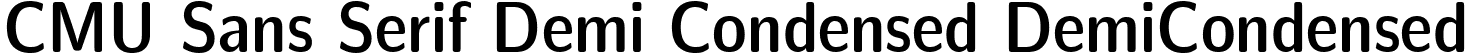CMU Sans Serif Demi Condensed DemiCondensed font | cmunssdc.ttf